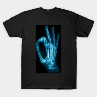 Ok sign skull x-ray T-Shirt